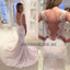 Newest Tulle Mermaid Wedding Dress, Vintage Lace Wedding Dress, KX581