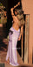 Halter Fashion Lavender Soft Satin Mermaid Backless Bridesmaid Dress, FC7056