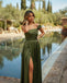 Charming A-line Slit Off Shoulder Soft Satin Bridesmaid Dress, FC7055