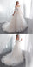 Gorgeous Off Shoulder Tulle A-Line Long Applique Wedding Dress, FC1634