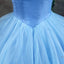 Off Shoulder Tulle Princess Beaded Charming Applique Backless Long Prom Dress, FC1703