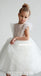 Ivory A-line Cute Tulle Flower Girl Dress, FC2165