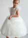 Ivory A-line Cute Tulle Flower Girl Dress, FC2165