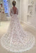 Sexy Backless Long Sleeve A line Wedding Dresses, Long Custom Wedding Gowns, Affordable Bridal Dresses, 17102