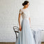 Charming Lace Short Sleeve Wedding Dress, Tulle Open-Back Wedding Dress, KX280