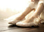 Sweet Princess Lace Pointed Toes Wedding Bridal Shoes With Handmade Flower, S029