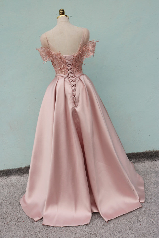 Long Prom Dresses, Sleeveless Prom Dresses, Satin Party Prom Dresses, Tulle Prom Dresses, Applique Prom Dresses, Lace Prom Dresses Online, LB0322