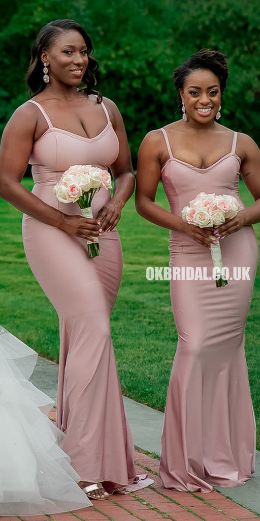 Sexy Mermaid V-neck Sleeveless Floor-Length Bridesmaid Dress, FC3791