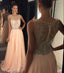 Blush Pink Sexy Prom Dresses, See Through Long Prom Dress, Sexy Prom Dress, 2016 Prom Dress, Dresses For Prom, Party Evening Prom Dress, 17003