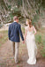 Chiffon Wedding Dress, A-Line Cap Sleeve Wedding Dress, Beach Wedding Dress, LB0472