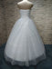 New Arrival Sweet Heart Sleeveless Elegant Tulle Floor-Length Rhinestone Wedding Dresses,220053