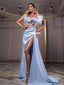 Sexy Sweetheart Long Slit Satin Prom Dress , FC5317