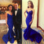 Beautiful Royal Blue Sexy Mermaid Long Prom Dress, WG571