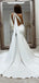 Elagnat Mermaid Halter Sleeveless Open-Back Long Wedding Dresses, FC5814