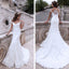 Charming Off Shoulder Sexy Mermaid White Lace Bridal Gown, Wedding Dresses, WD0058