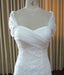 Elegant Cap Sleeve Sweet Heart White Affordable Lace Long Bridal Dresses, WG631