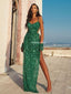 Sparkle Mermaid Spaghetti Straps Sequin Sexy Beaded Dresses, FC6537