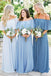 Long Bridesmaid Dress, Off Shoulder Bridesmaid Dress, Chiffon Bridesmaid Dress, Dress for Wedding, Simple Design Bridesmaid Dress, Floor-Length Bridesmaid Dress, LB0690