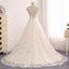 Sleeveless Wedding Dress, Lace V-Back Bridal Dress, Charming  Bridal Dress, LB0724