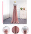 Mismatched Chiffon A-Line Simple Bridesmaid Dress, Lace-Up Floor-Length Bridesmaid Dress, LB0750