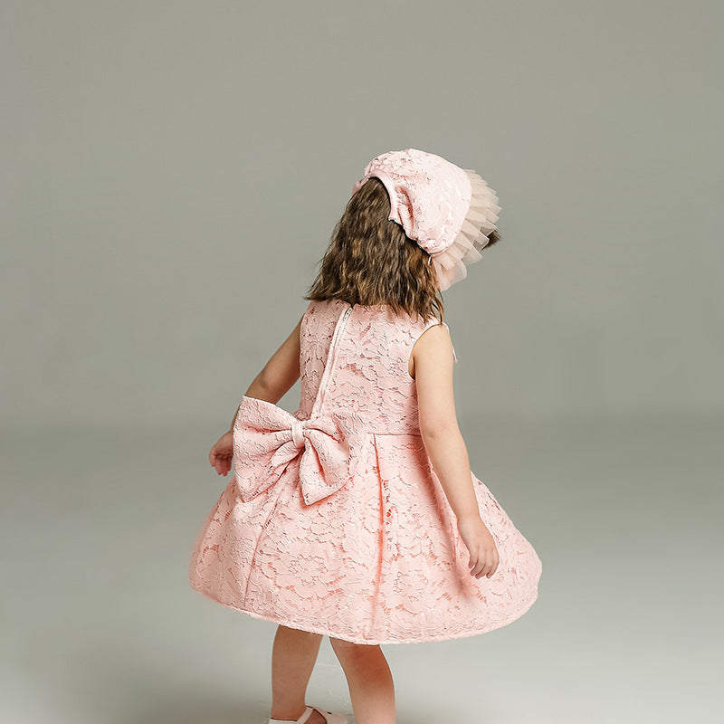 Pink Lace Pixie Tutu Dresses, Cheap Popular Sleeveless Flower Girl Dresses, KX762