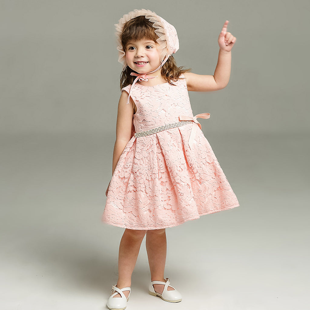 Pink Lace Pixie Tutu Dresses, Cheap Popular Sleeveless Flower Girl Dresses, KX762