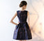 Satin Sleeveless Homecoming Dress, Knee-Length Unique Homecoming Dress, LB0767