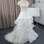 Cap Sleeve Beautiful Lace Wedding Party Dresses, Cheap Chiffon Bridal Gown, WD0076