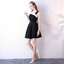 Satin Homecoming Dress, Sleeveless Junior School Dress, Knee-Length Homecoming Dress, LB0787