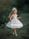 Cute Lace Top Tulle Sleeveless Flower Girl Dresses,  Cheap Little Girl Dresses, KX801