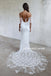 Spaghetti Straps Lace Wedding Dress, Off Shoulder Tulle Backless Wedding Dress, LB0940