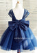 Navy Blue Lace Top Tulle Popular Flower Girl Dresses, Cheap Little Girl Dresses,  LB0955