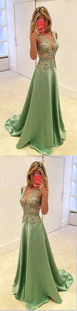 Green See Through Prom Dresses,Stunning Prom Dresses,A-line Prom Dresses,Sexy Prom Dresses, Fashion Prom Dresses,Cocktail Prom Dresses ,Evening Dresses,Long Prom Dress,PD0160