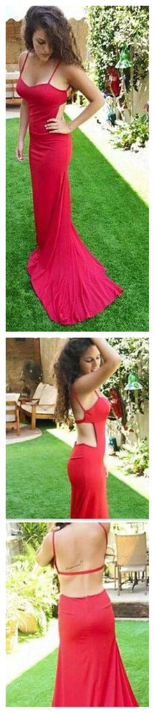 Spaghetti Straps Prom Dresses,Sexy Prom Dresses,Mermaid Party Dresses ,Open Back Prom Dresses,Unique Prom Dresses ,Evening dresses, Prom Dresses,Long Prom Dress,PD0064