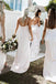 Sexy Slit Spaghetti Straps V-Neck Sheath Backless Long Bridesmaid Dress, FC1705