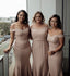 Beautiful Off Shoulder Mermaid Double FDY Backless Bridesmaid Dresses, KX1376