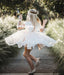 Cheap Tulle Lace Flower Girl Dresses, Simple Backless Popular Little Girl Dresses, KX986