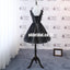 Black Applique Tulle Homecoming Dress,Sleeveless Organza Homecoming Dress, KX1309