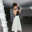 Halter Jersey A-Line Backless Satin Homecoming Dress, FC1587