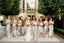 Off Shoulder Gold Charming Bridesmaid Dresses, Mermaid Soft Satin Backless Bridesmaid Dresses, KX935