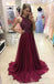 Simple Halter Burgundy Evening Prom Dresses, Custom Long Prom Dresses, Wedding Party Dresses,Long Bridesmaid Dress, PD0084