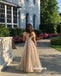 Sparkly Designed A-Line Sequin Backless Off Shoulder Prom Dresses, FC2252