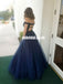 Charming Off Shoulder Beaded Prom Dress, Tulle A-Line Backless Prom Dress, KX1063