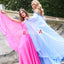 Charming Chiffon A-line Sweetheart Beaded Prom Dress  with A long Train, FC4549