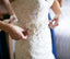 Lace Charming Mermaid Bridal Dress, Tulle Backless Cheap Long Wedding Dress, FC1473