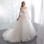 Gorgeous Off Shoulder Tulle A-Line Long Applique Wedding Dress, FC1634