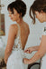 Charming Lace Sleeveless Mermaid V-Neck Backless Inexpensive Wedding Dresses, FC1765