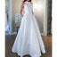 Elegant Satin A-line Sleeveless Open-Back Wedding Dress, FC2060