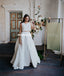 Charming Two Pieces A-Line Sleeveless Slit Inexpensive Wedding Dresses, FC2584