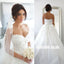 Sweet Heart A-Line Charming Wedding Dress, Tulle Applique Backless Wedding Dress,  LB0784